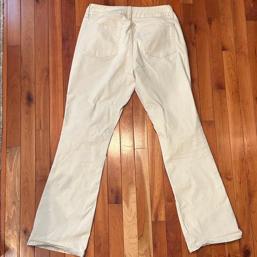 LONDONJEAN “VS Hipster” Victoria’s Secret Cream Boot Cut Pants